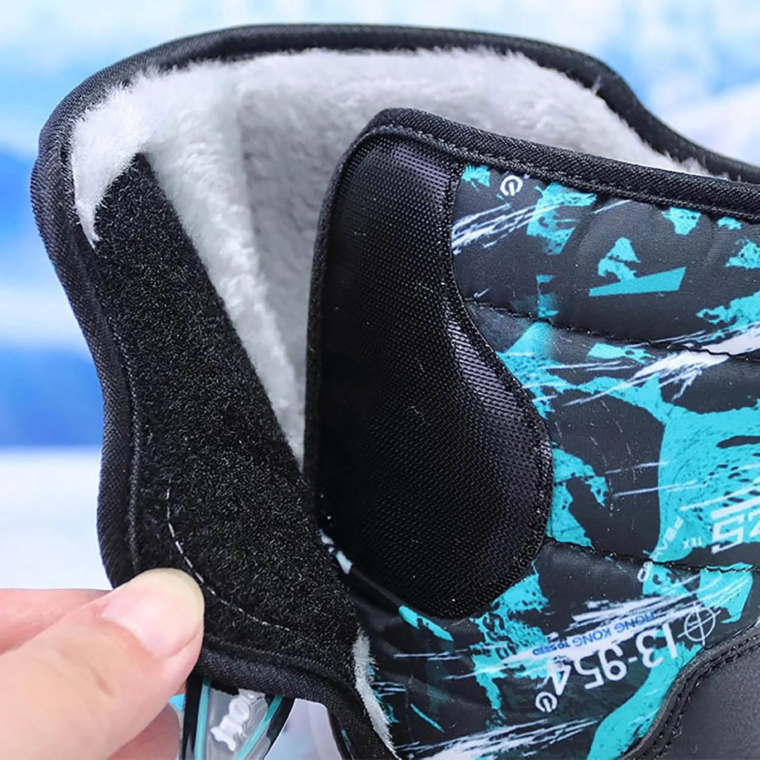 Boys Snow Shoes Outdoor Warm Comfortable Non Slip Mid Calf Padded Small Big Kids Winter Shoes Girl's Riding Boots
