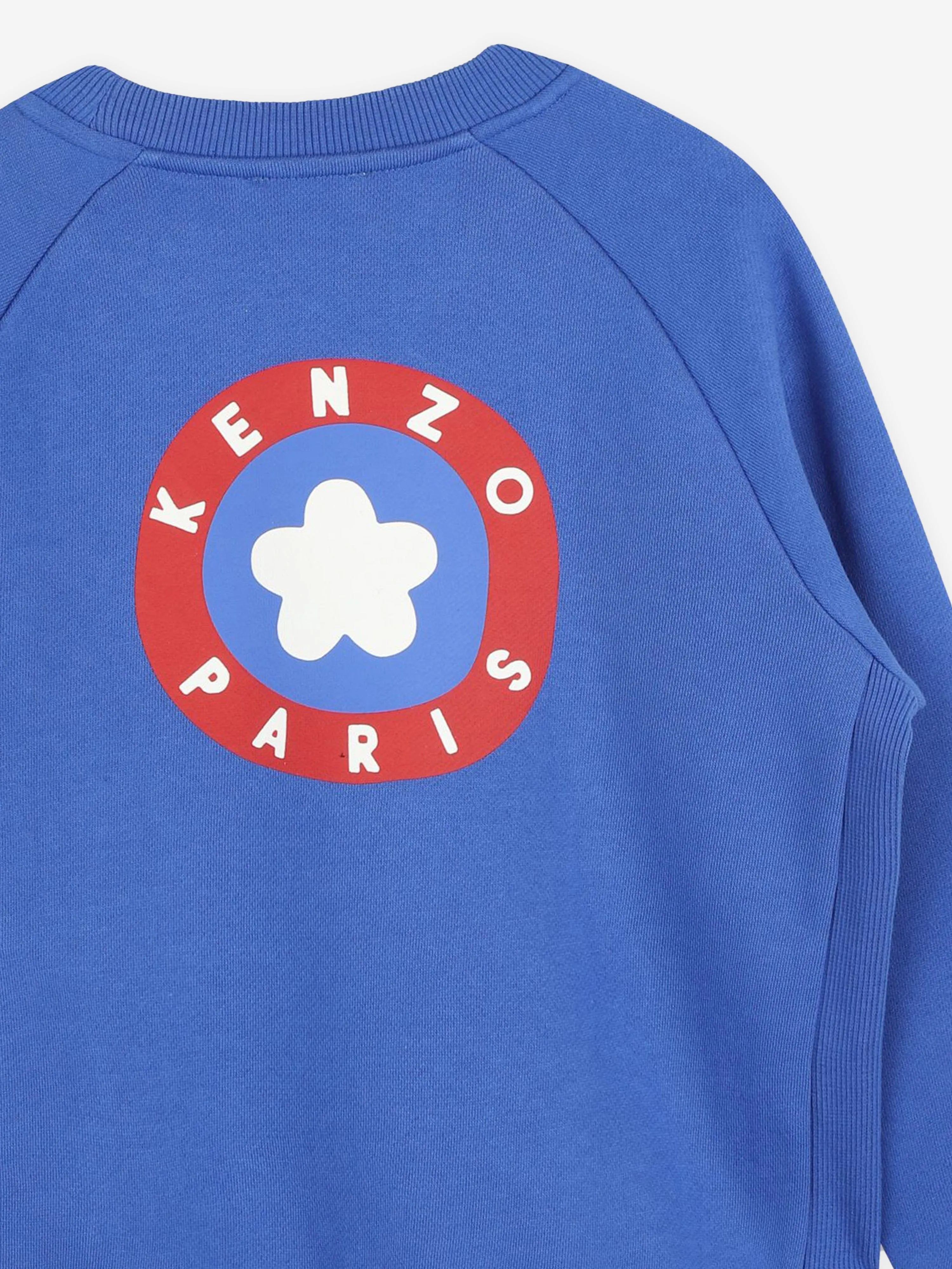 KENZO Boys Logo Sweatshirt in Blue