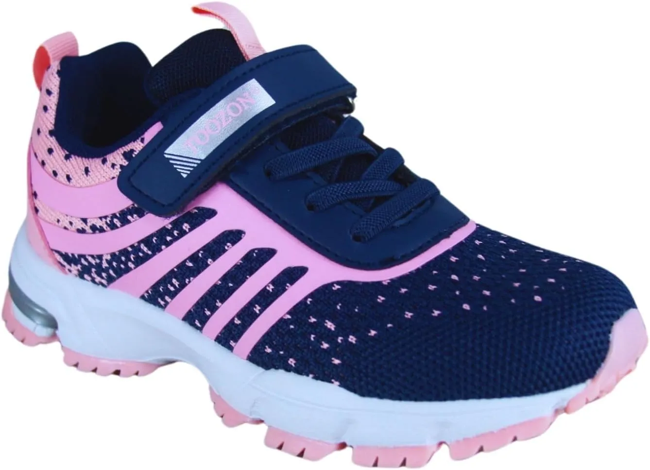 Kids Girls and Boys Lightweight Strap Running Athletic School Sneakers Shoes