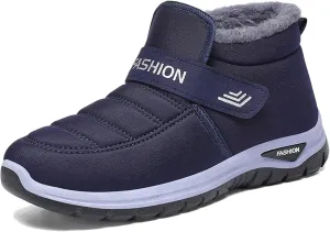 Men Snow Boots Fashion New Pattern Autumn And Winter Thickened Warm Comfortable Casual Slip On Mens Zip up Snow Boots