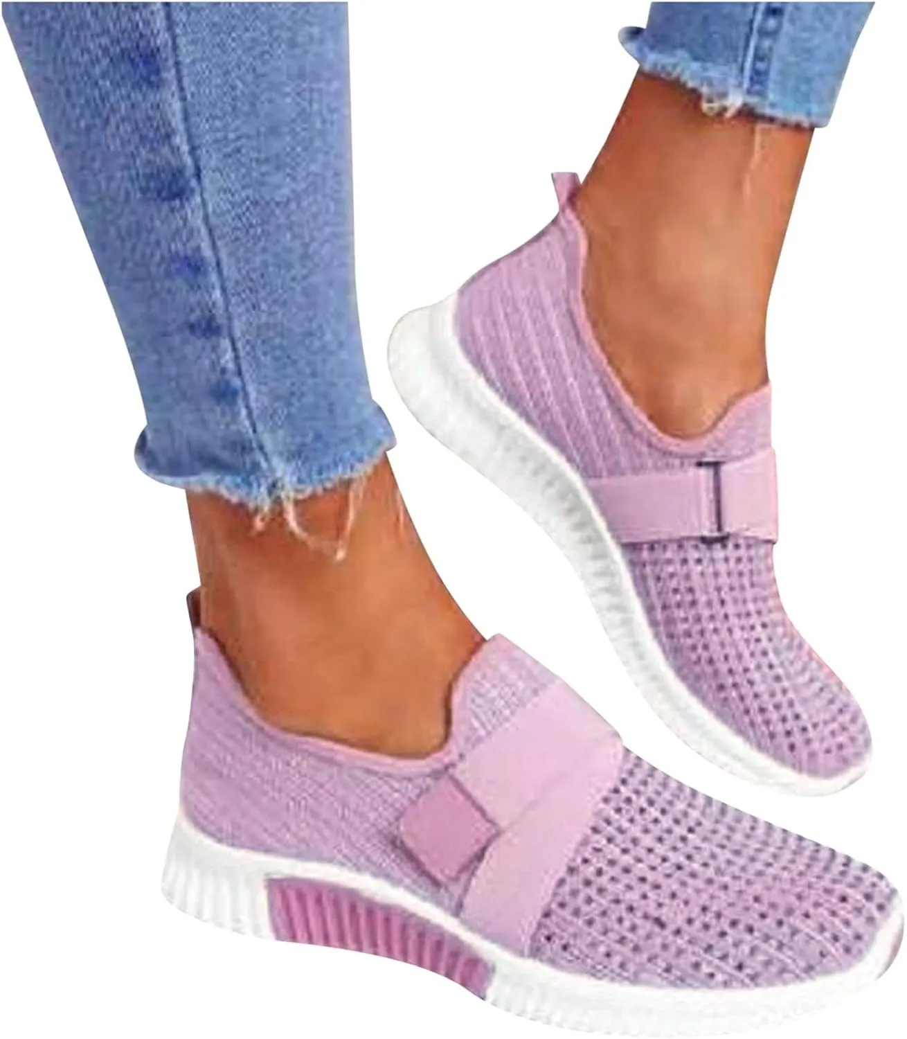 Orthopedic Slip On Shoes for Foot Pain Relief Womens Walking Sneakers with Arch Support Comfortable Casual Loafers Plantar Fasciitis Diabetic Feet
