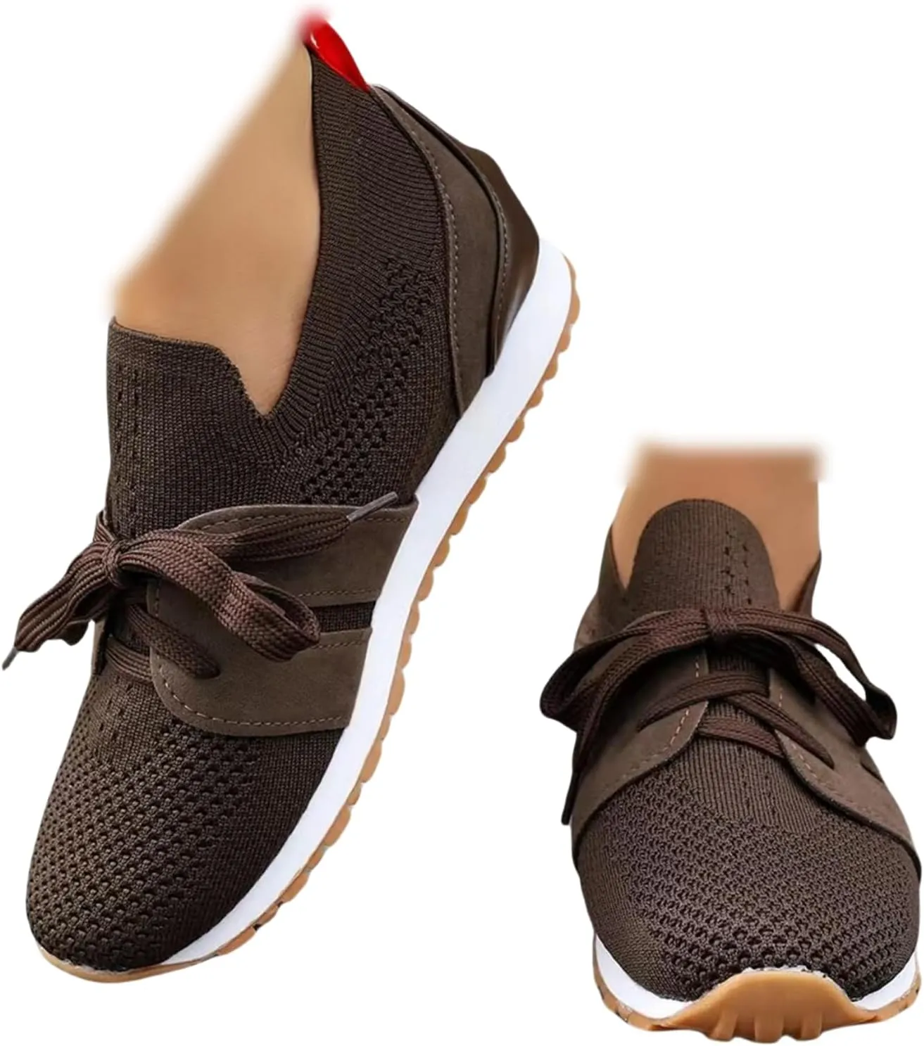 Running Shoes For Women Arch Support Walking Comfort Light Weight Tennis Shoes Slip On Gym Fashion Sneakers