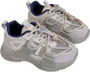 Spring and Summer New Mesh Breathable Lightweight Anti Slip Children's Fashion Casual Shoes for Big Kids Size 12
