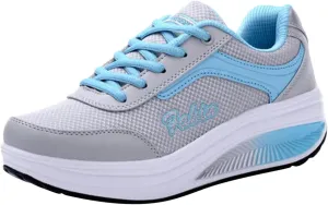 Walking Shoes Women Soft Comfy Running Shoe Fashion Lace up Sneakers Casual Lightweight Tennis Sneaker