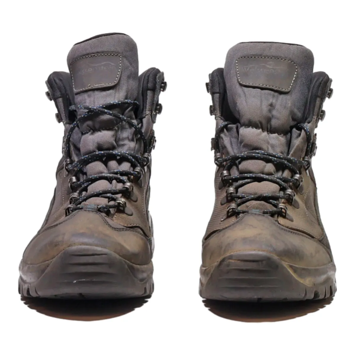 WEISSENSTEIN Hiking Boots Black Leather Mens UK 9.5