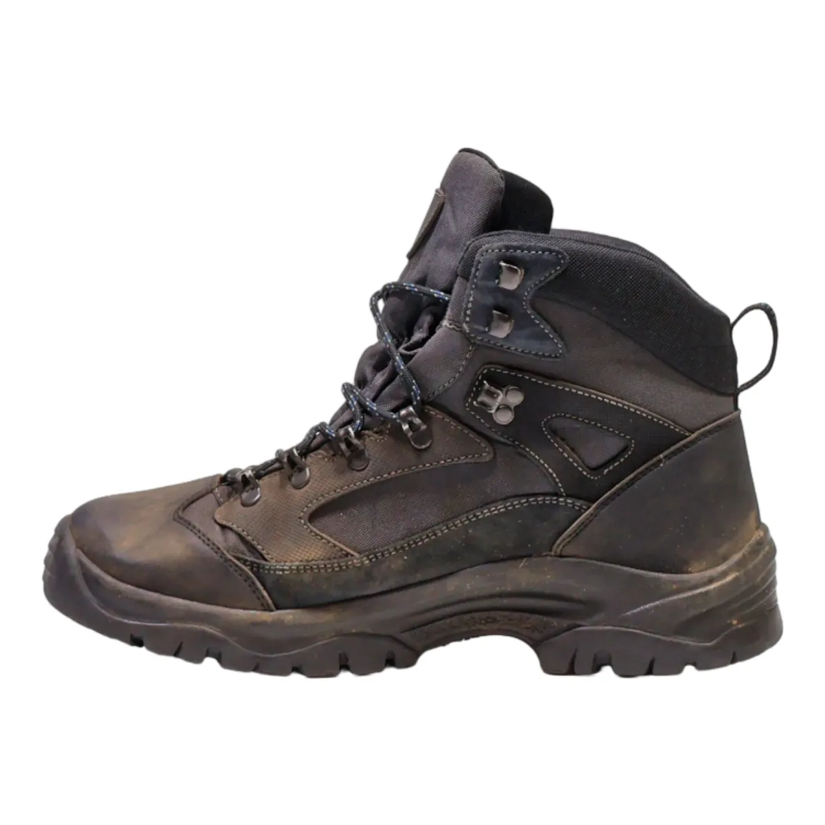 WEISSENSTEIN Hiking Boots Black Leather Mens UK 9.5