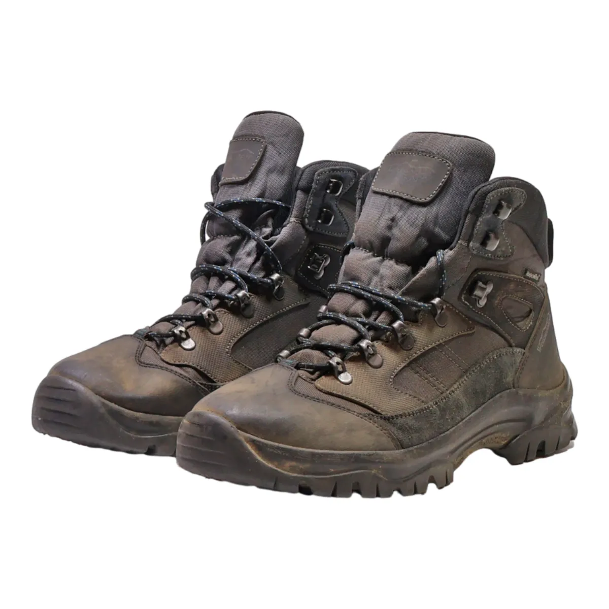 WEISSENSTEIN Hiking Boots Black Leather Mens UK 9.5