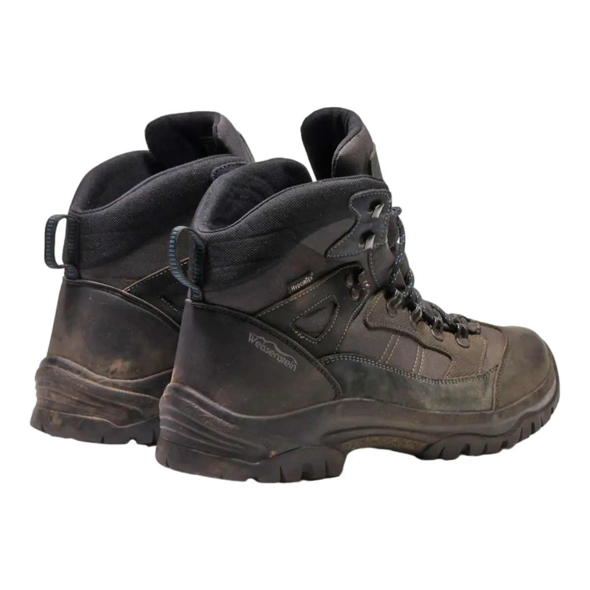WEISSENSTEIN Hiking Boots Black Leather Mens UK 9.5