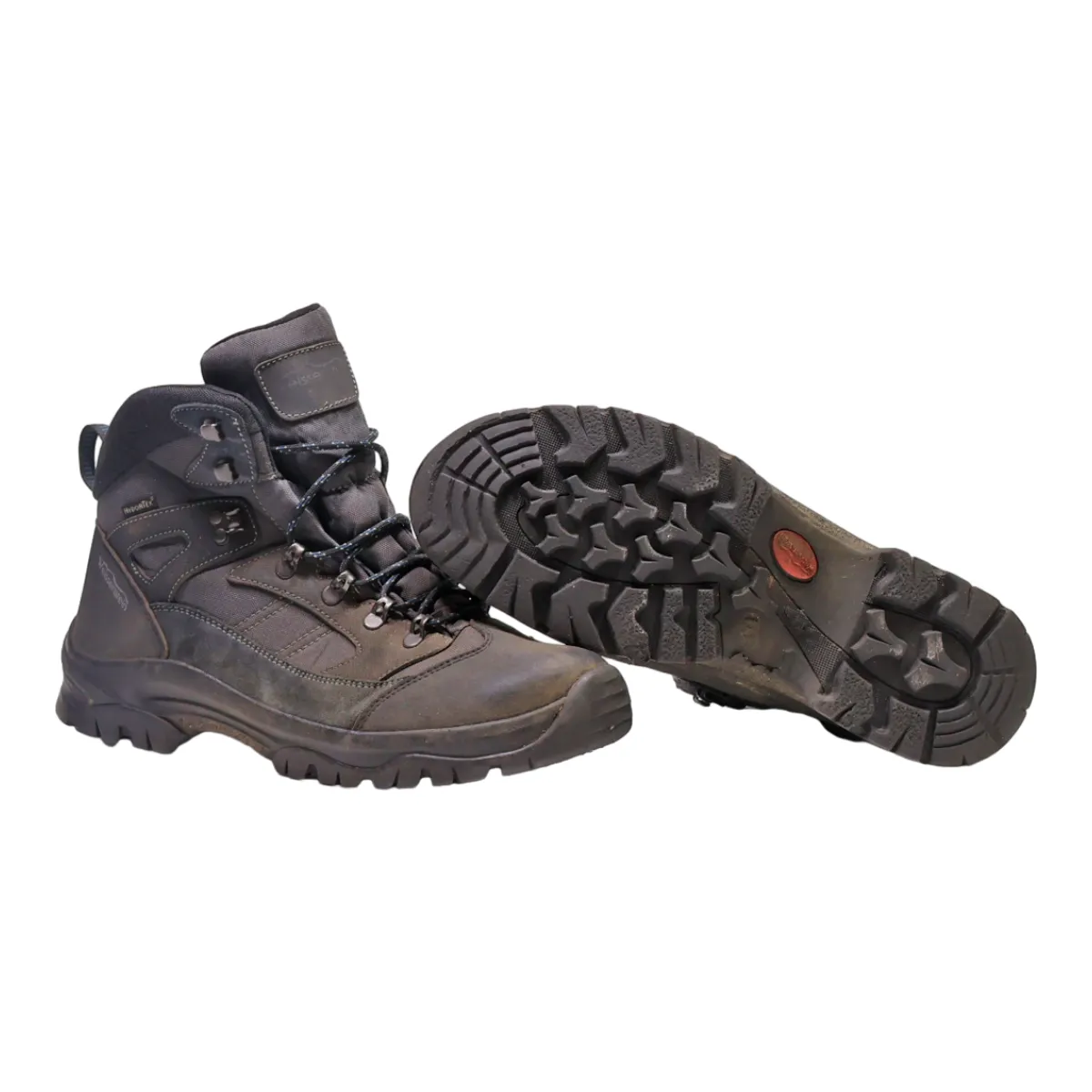 WEISSENSTEIN Hiking Boots Black Leather Mens UK 9.5